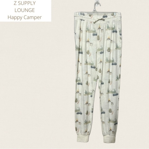 NWT Z SUPPLY Happy Camper Lounging Sweats - Picture 1 of 3